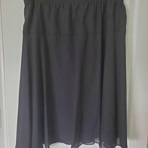 Vintage 2 piece black Chez California size 22W PETITE Skirt and Blouse - Picture 7 of 8